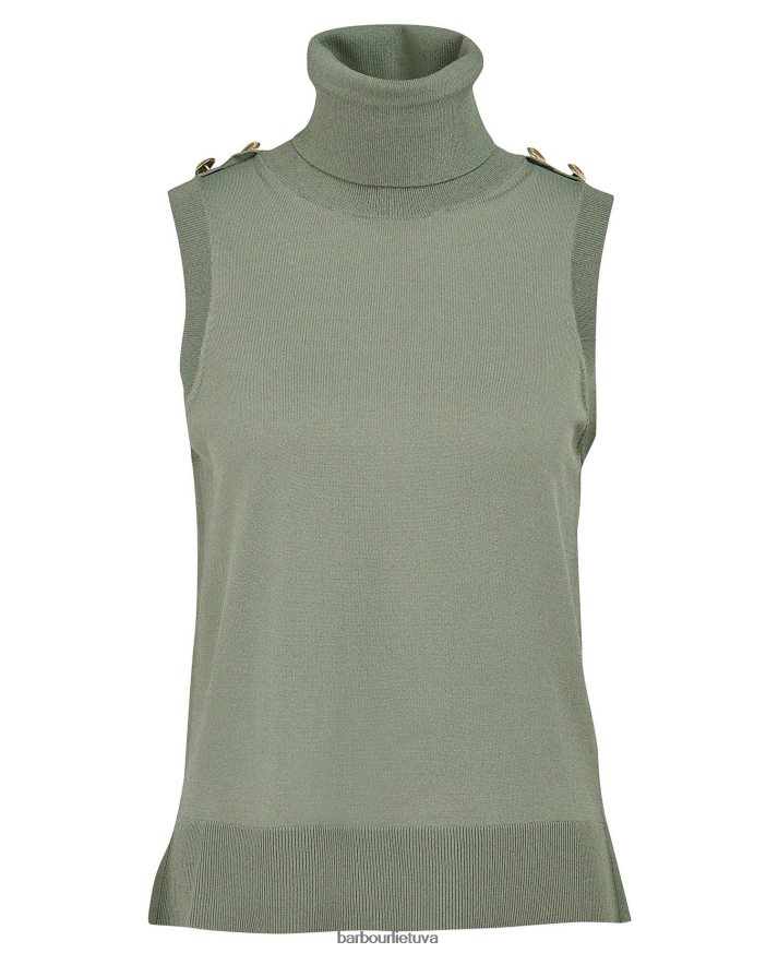 apranga Barbour Rosbern megztinis liemenė vidurnakčio žalia moterys 6F6D801971