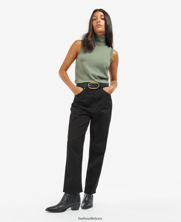 apranga Barbour Rosbern megztinis liemenė vidurnakčio žalia moterys 6F6D801971