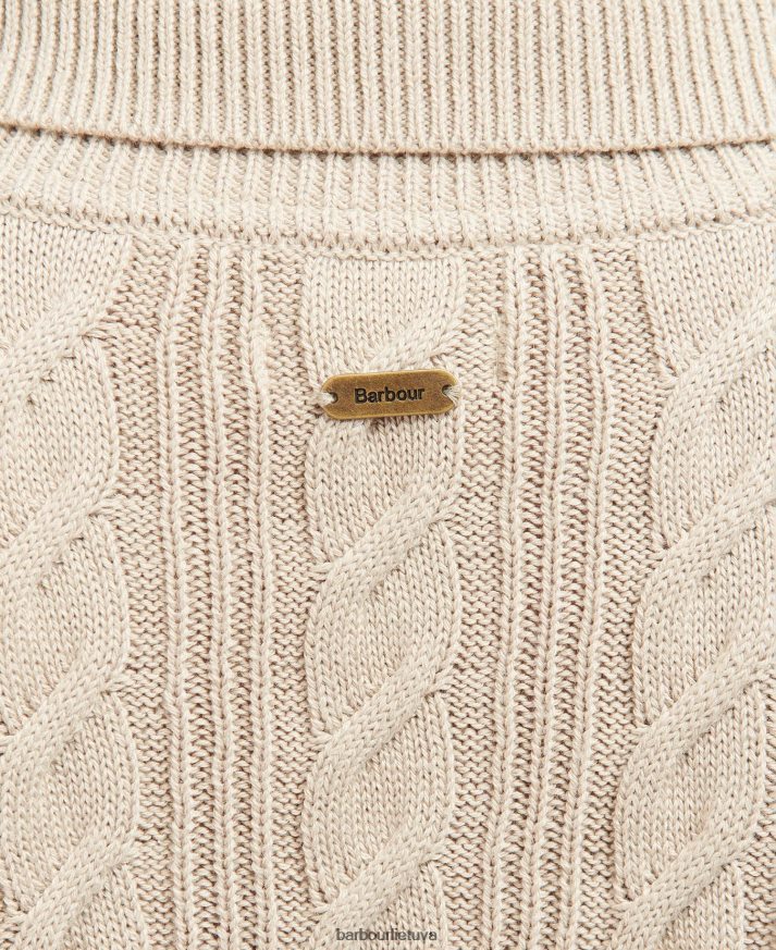 apranga Barbour kadagio megztas megztinis šviesus smėlis moterys 6F6D801912
