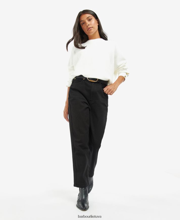 apranga Barbour kubicano džemperis vidurnakčio žalia moterys 6F6D801964