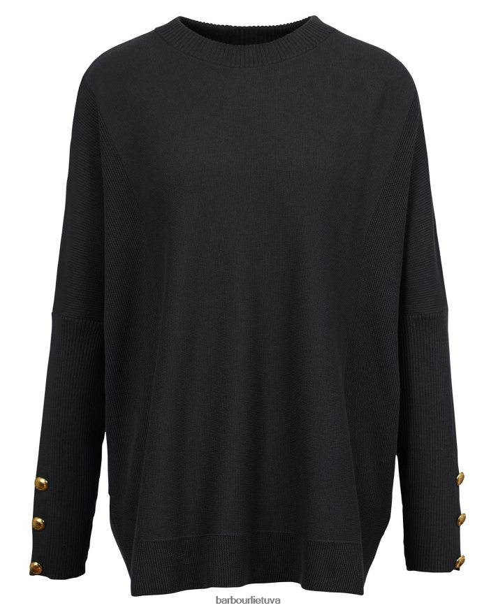 apranga Barbour kubicano džemperis vidurnakčio žalia moterys 6F6D801972