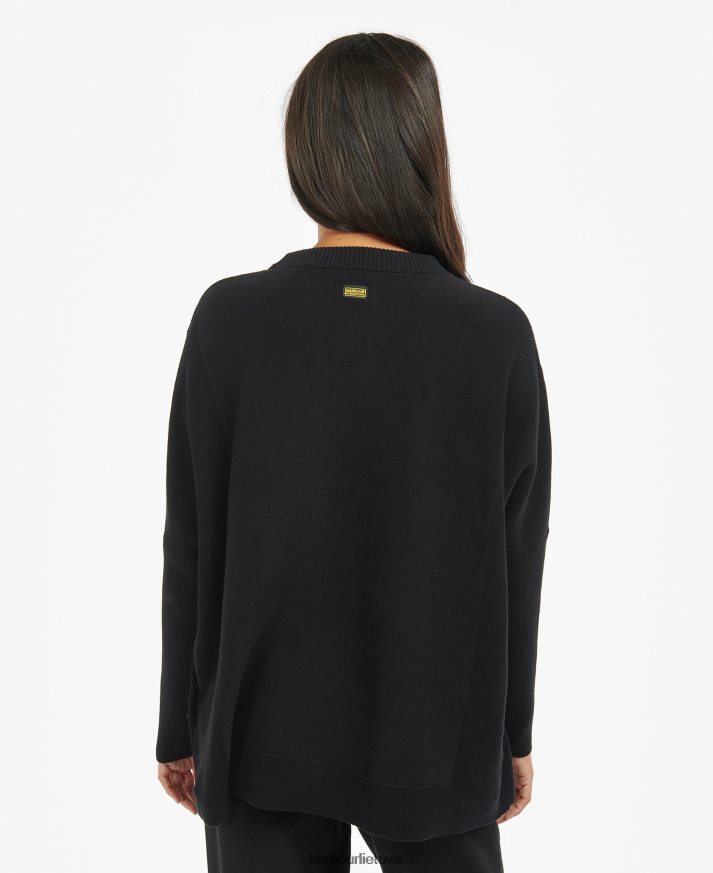 apranga Barbour kubicano džemperis vidurnakčio žalia moterys 6F6D801972