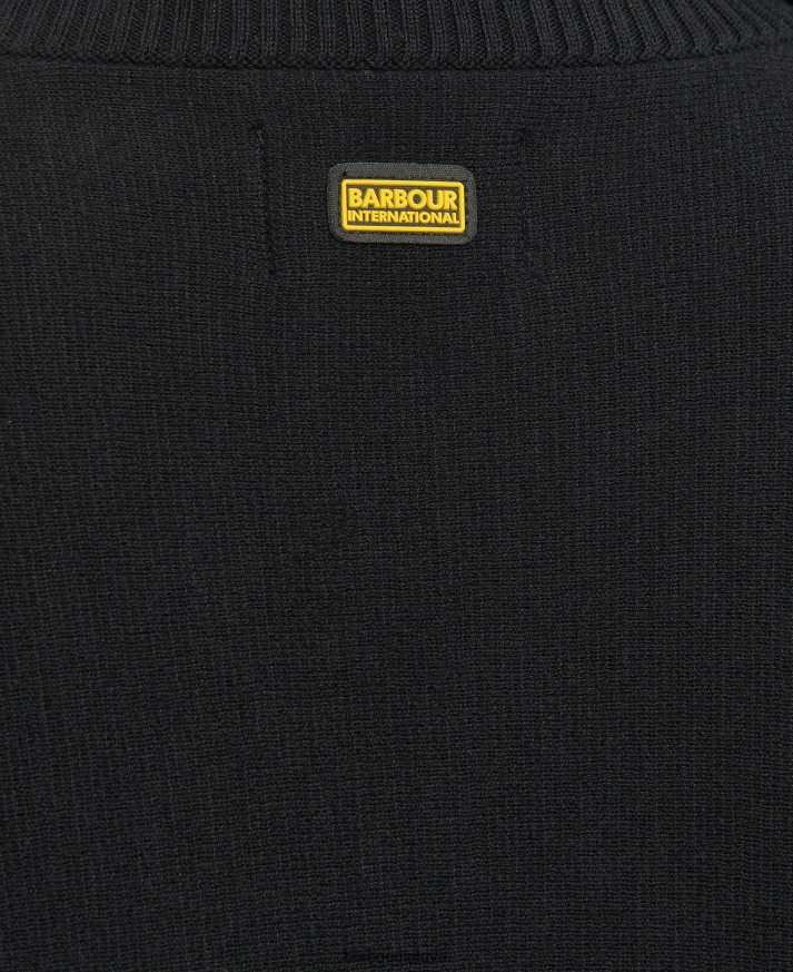 apranga Barbour kubicano džemperis vidurnakčio žalia moterys 6F6D801972