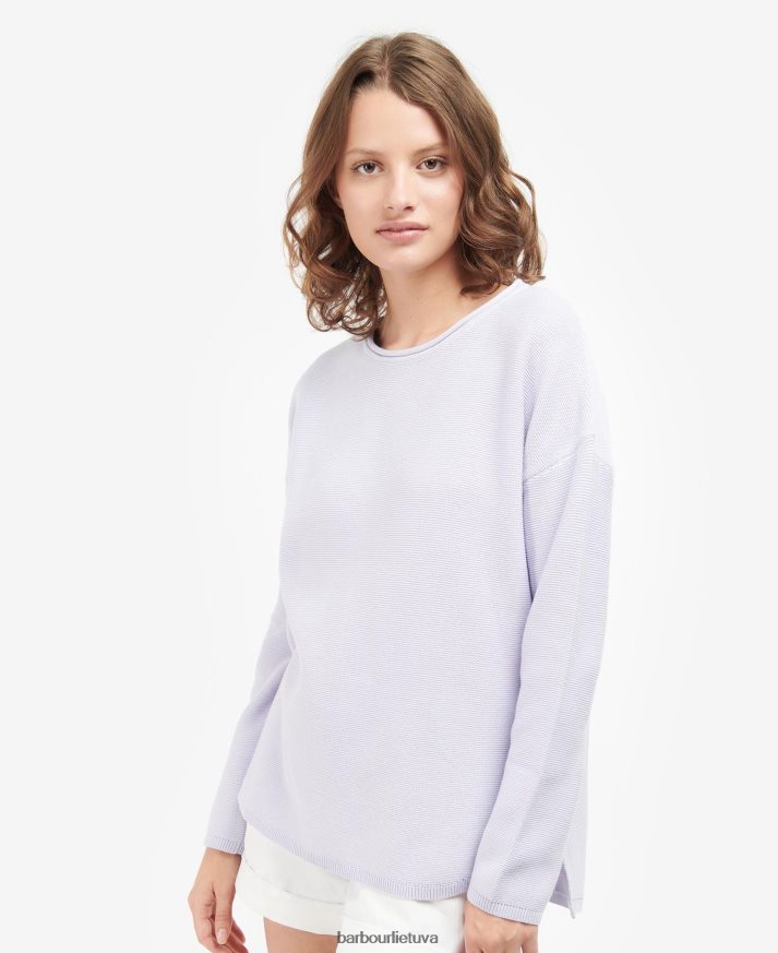 apranga Barbour marinerio megztas megztinis levandos moterys 6F6D801921