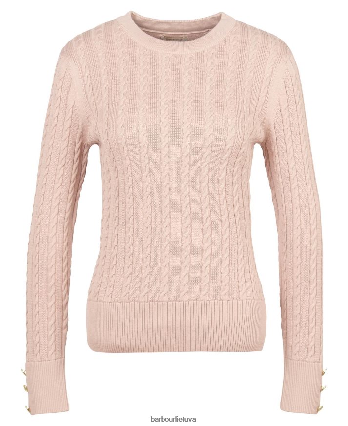 apranga Barbour rožinės spalvos megztas megztinis rožių dulkės moterys 6F6D801919