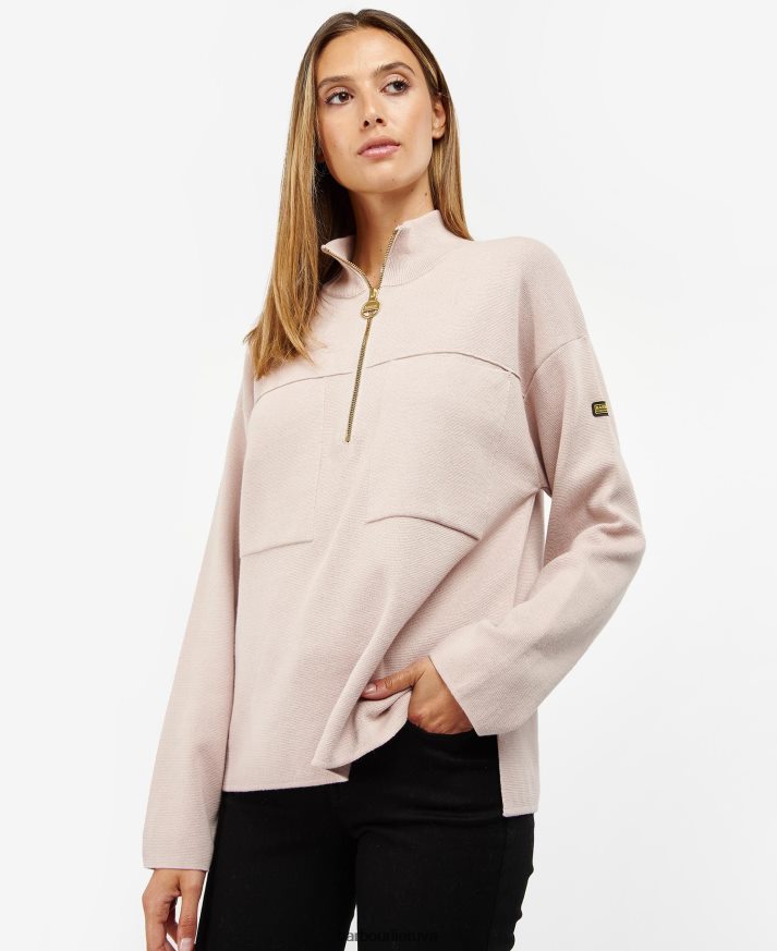 apranga Barbour rushmoor mezginys rožinis molis moterys 6F6D801915