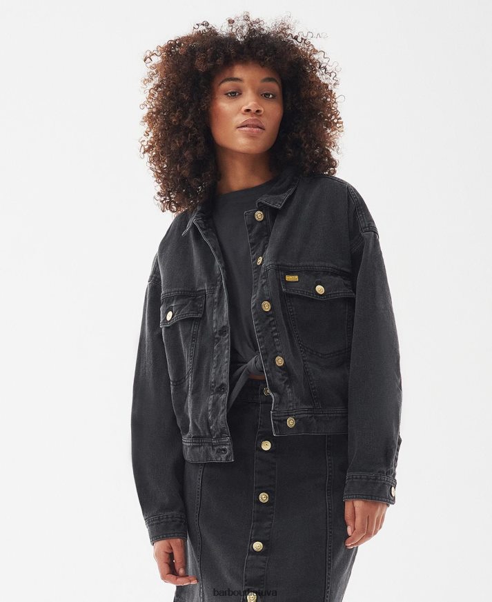 apranga Barbour lorimer džinsinis švarkas akmenukas moterys 6F6D801602