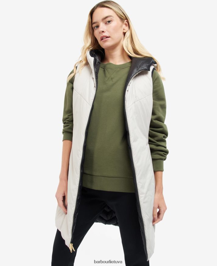 apranga Barbour Cosford apverčiama liemenė juodas/sidabrinis debesis moterys 6F6D801574