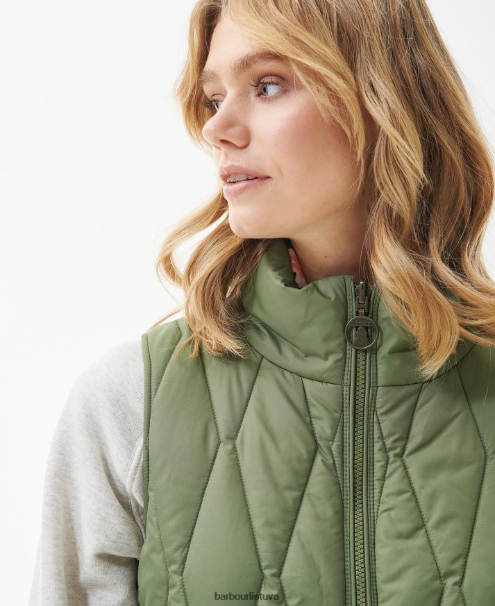 apranga Barbour akanto apverčiama liemenė olivino/botanikos stebuklo spaudinys moterys 6F6D801554