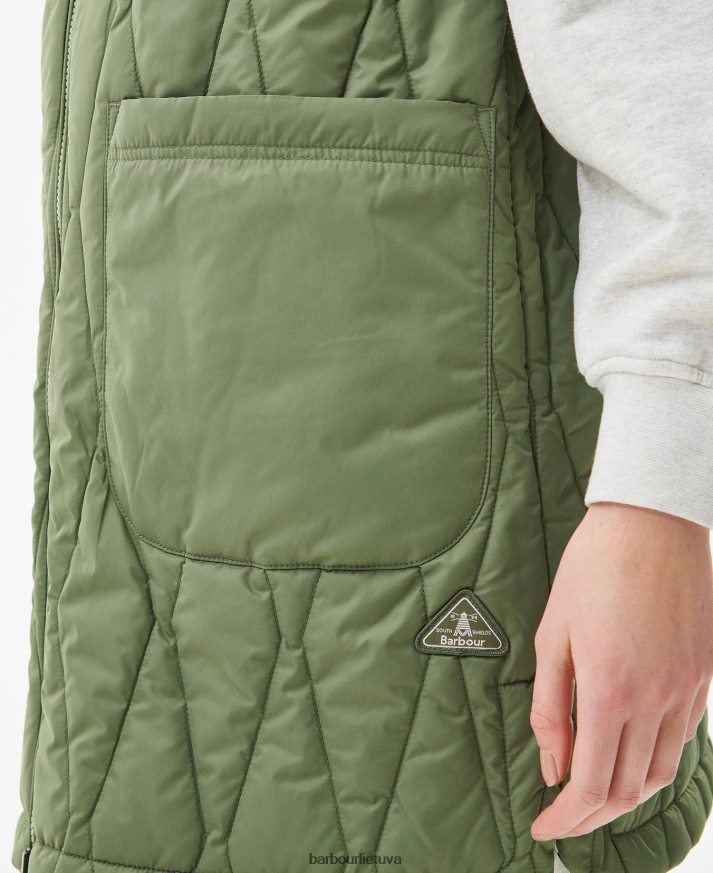 apranga Barbour akanto apverčiama liemenė olivino/botanikos stebuklo spaudinys moterys 6F6D801554