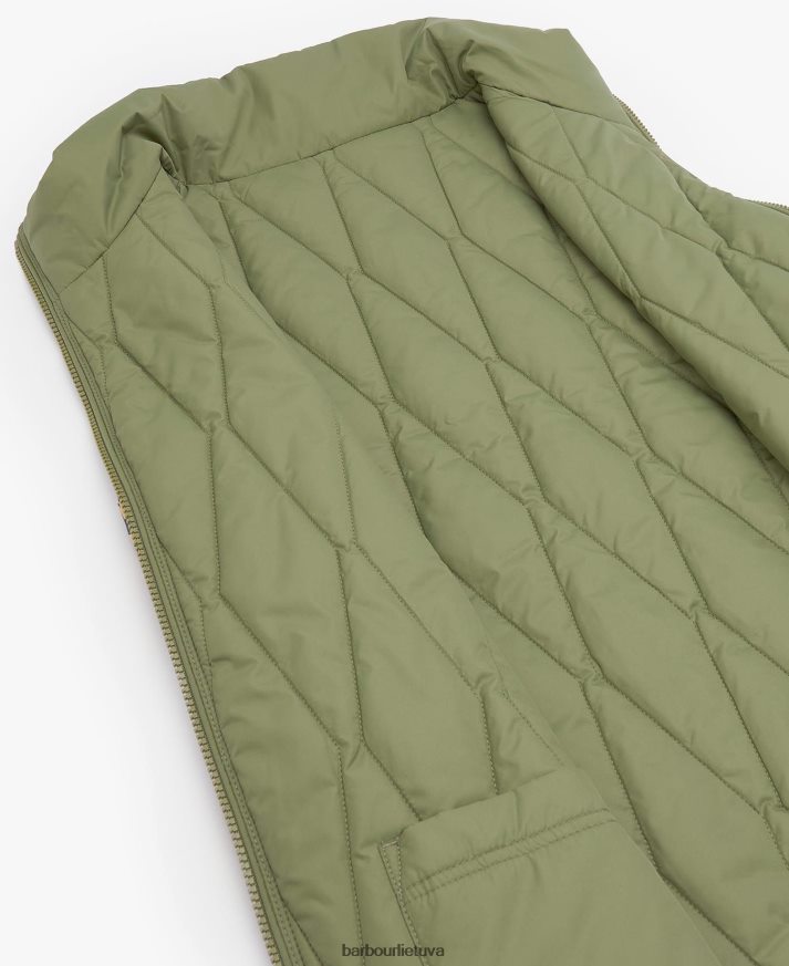 apranga Barbour akanto apverčiama liemenė olivino/botanikos stebuklo spaudinys moterys 6F6D801554