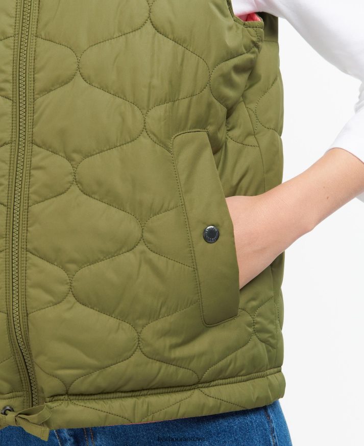 apranga Barbour apverčiama apia gilet alyvmedžio/rožinis punšas moterys 6F6D801566