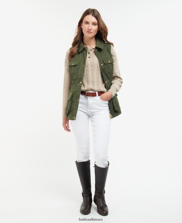 apranga Barbour diržu prisegama gynybinė liemenė šviesus smėlis/suknelė moterys 6F6D801556