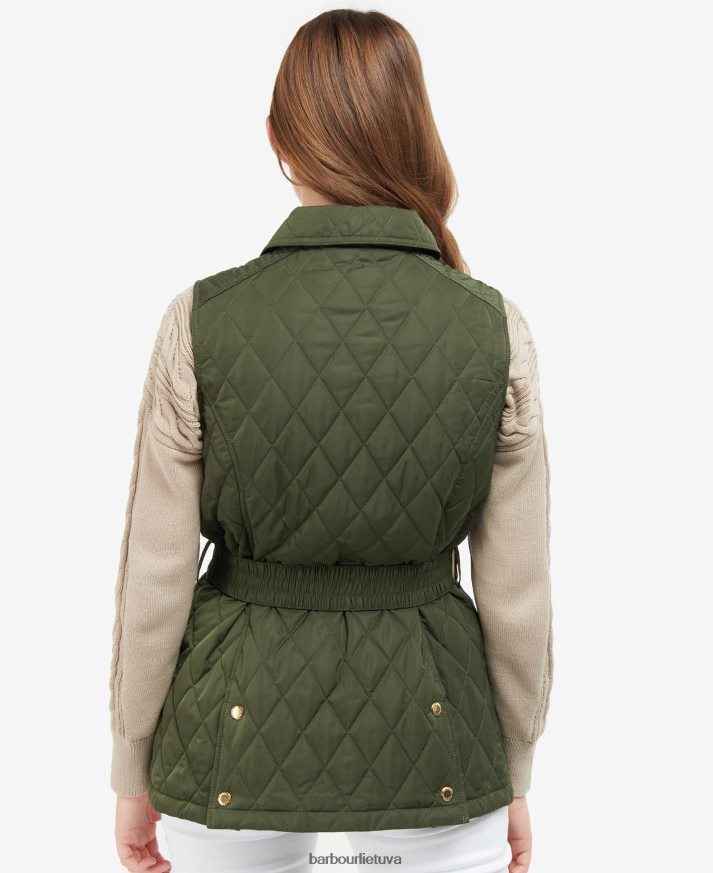 apranga Barbour diržu prisegama gynybinė liemenė šviesus smėlis/suknelė moterys 6F6D801556