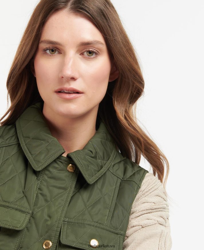 apranga Barbour diržu prisegama gynybinė liemenė šviesus smėlis/suknelė moterys 6F6D801556