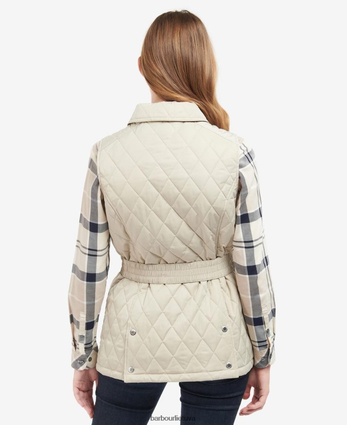apranga Barbour diržu prisegama gynybinė liemenė šviesus smėlis/suknelė moterys 6F6D801567