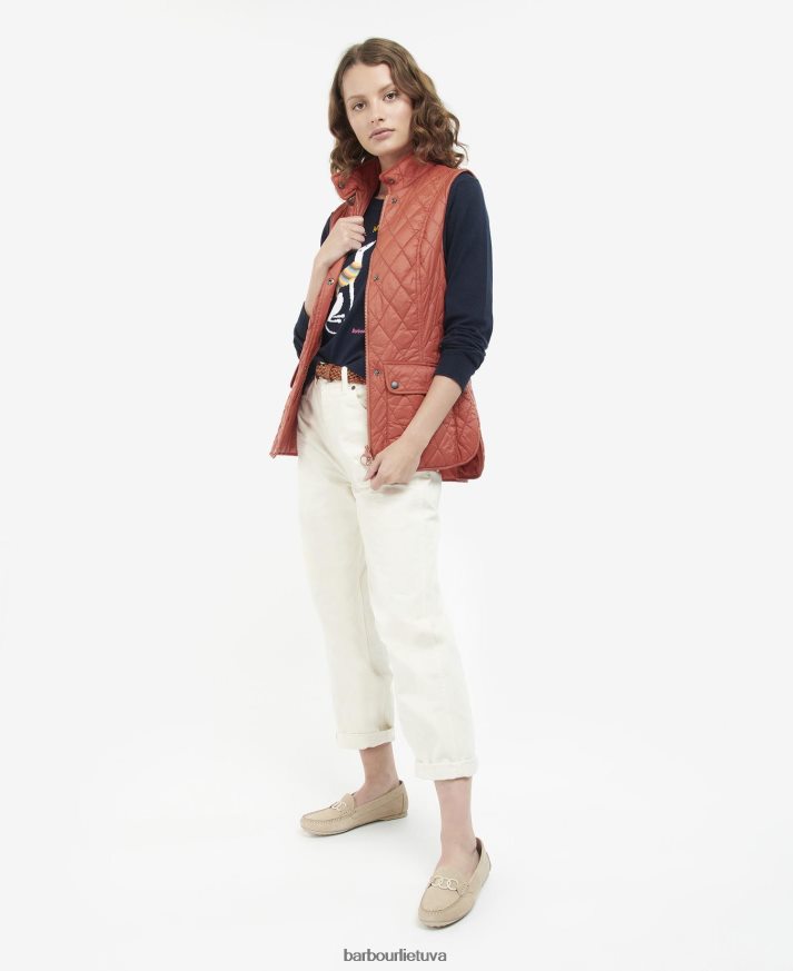 apranga Barbour ūdrų gilet rožių dulkės moterys 6F6D801544