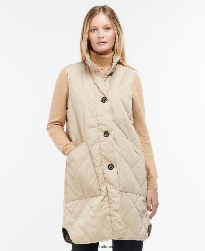 apranga Barbour dumfries gilet juoda/senovinė moterys 6F6D801546