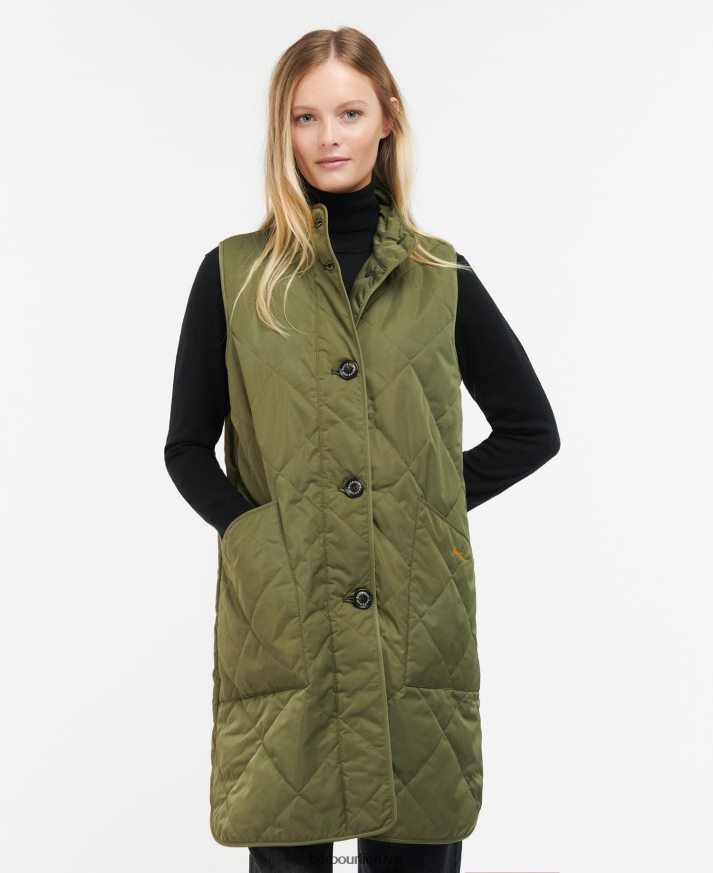 apranga Barbour dumfries gilet juoda/senovinė moterys 6F6D801578