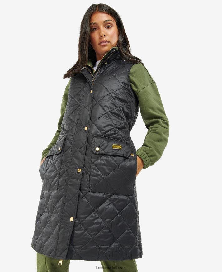 apranga Barbour knock hill gilet sudegęs pelenas moterys 6F6D801557