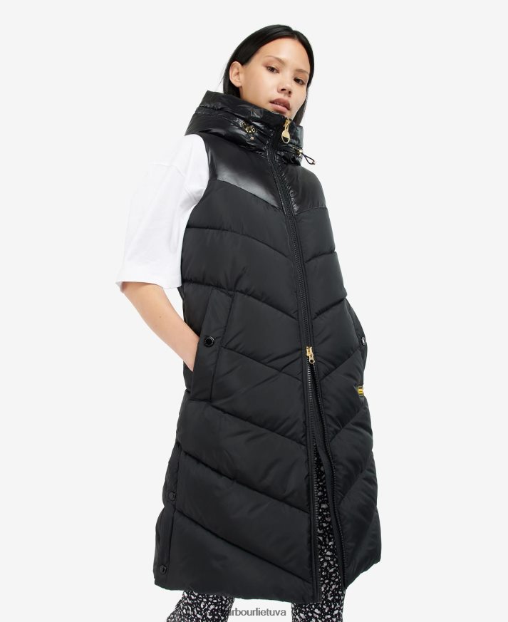 apranga Barbour maratono gilet juodos spalvos moterys 6F6D801584
