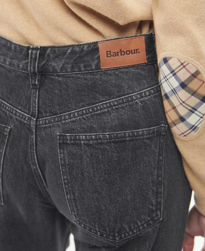 apranga Barbour Moorland aukšti džinsai originalus skalbimas moterys 6F6D801801