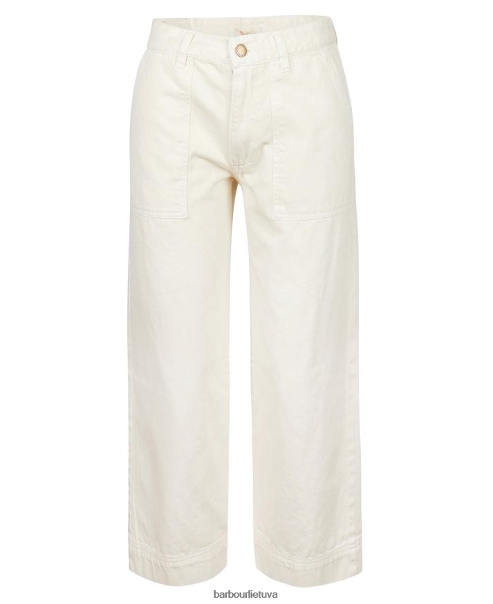 apranga Barbour Southport apkarpyti džinsai ekru moterys 6F6D801773