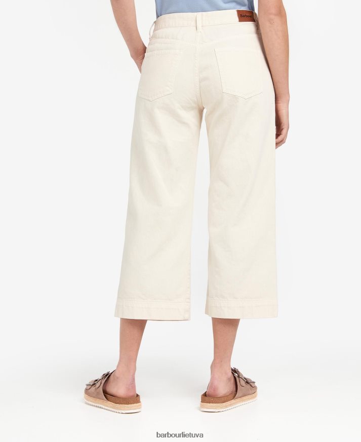 apranga Barbour Southport apkarpyti džinsai ekru moterys 6F6D801773