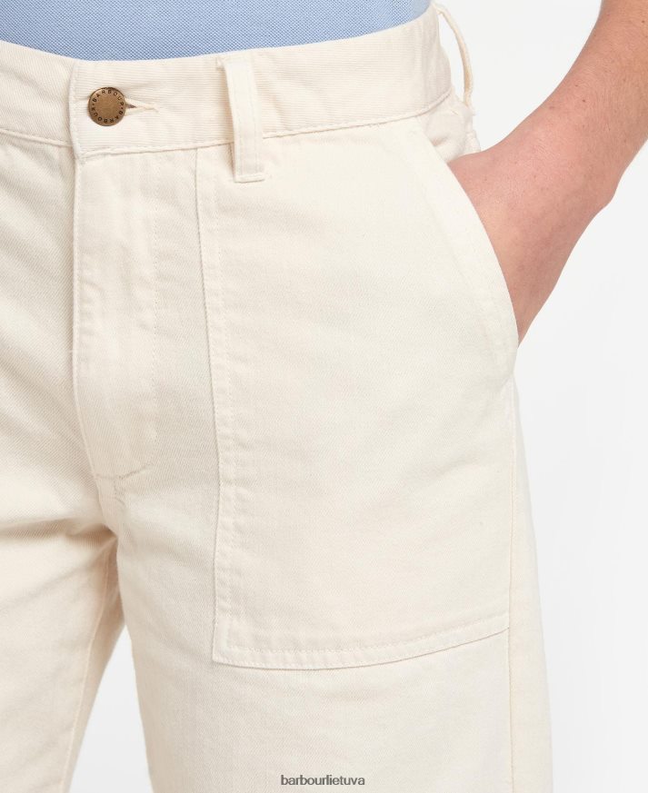 apranga Barbour Southport apkarpyti džinsai ekru moterys 6F6D801773