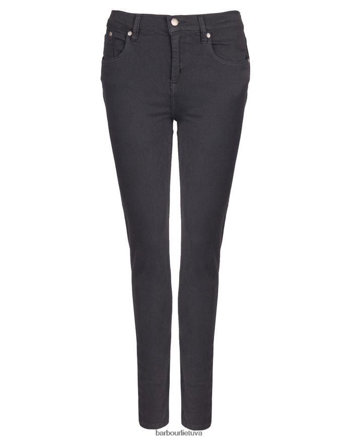 apranga Barbour būtiniausios plonos kelnės baltas moterys 6F6D801778