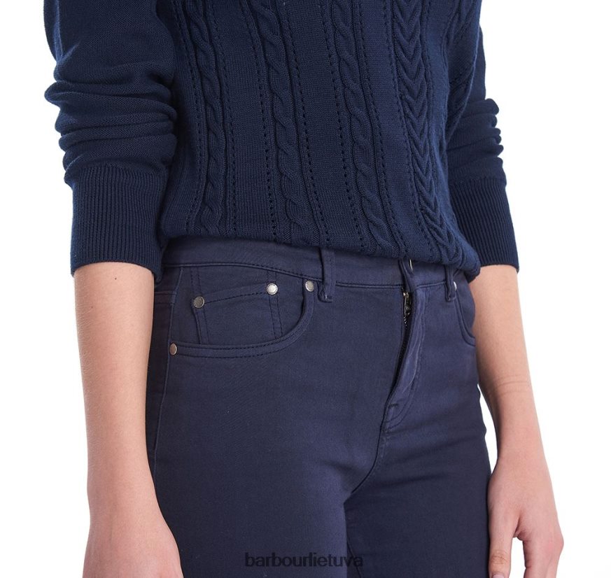 apranga Barbour būtiniausios plonos kelnės baltas moterys 6F6D801778