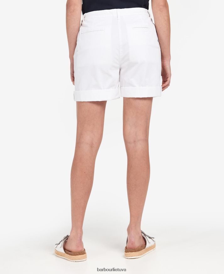 apranga Barbour chino šortai klasikinis baltas moterys 6F6D801786