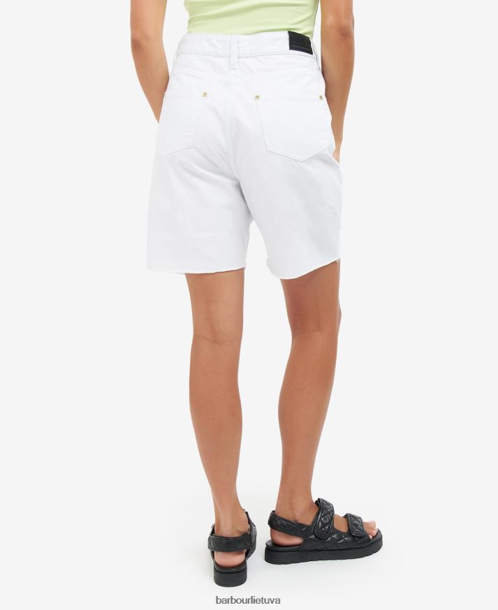 apranga Barbour galica šortai klasikinis baltas moterys 6F6D801788
