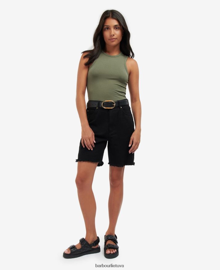 apranga Barbour galica šortai klasikinis baltas moterys 6F6D801799