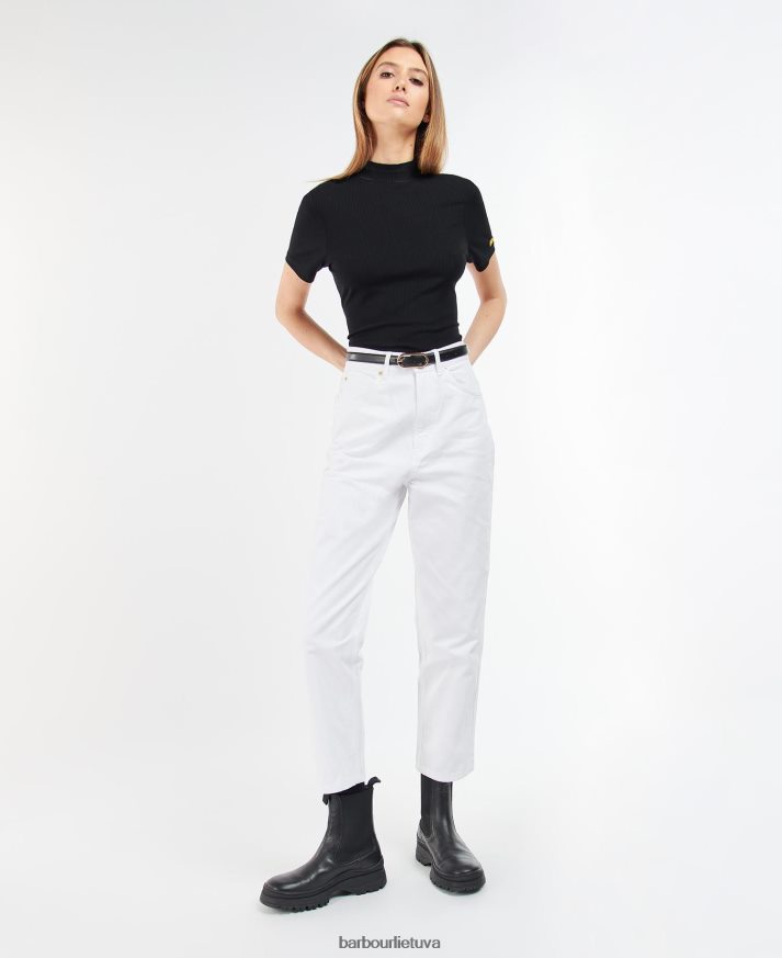 apranga Barbour garcia aukštaūgis džinsas juodas moterys 6F6D801792