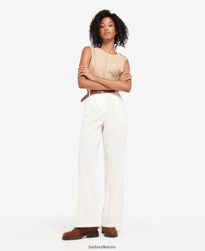 apranga Barbour somerland kelnes vanilė moterys 6F6D801776