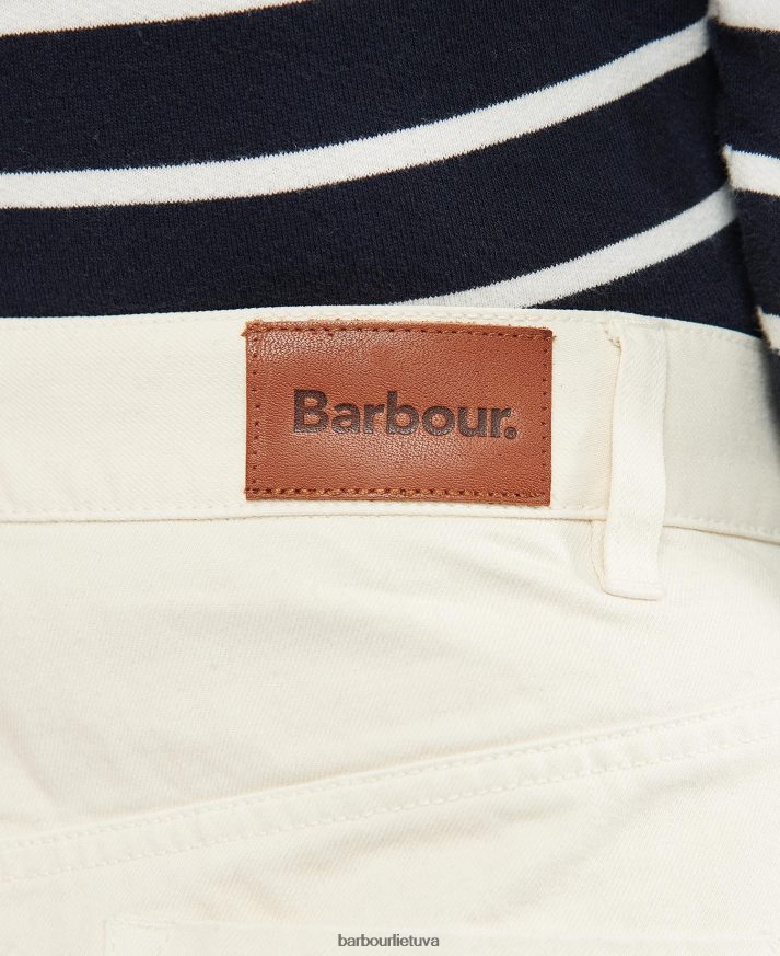 apranga Barbour westbury barrel džinsai ekru moterys 6F6D801782