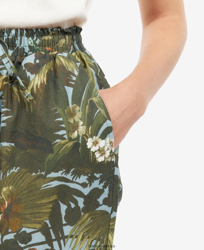 apranga Barbour x House of Hackney lauriston kelnės coord limerence/dangus moterys 6F6D801763