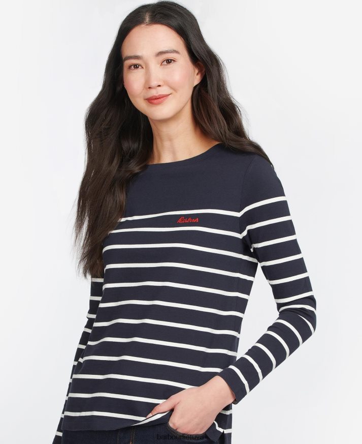 apranga Barbour Bradley viršus debesis / laivynas moterys 6F6D801676