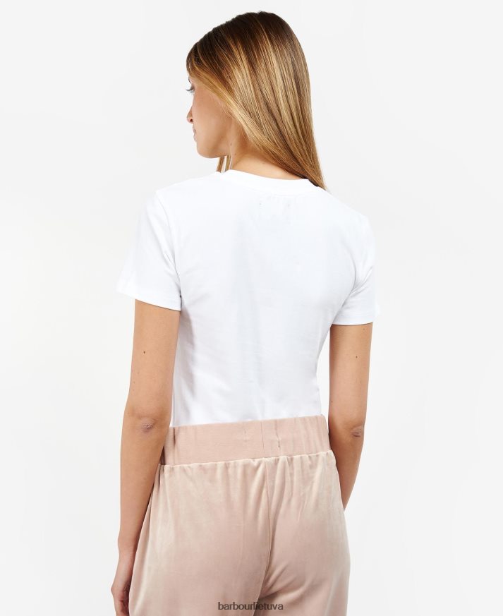 apranga Barbour Claremont marškinėliai klasikinis juodas moterys 6F6D801732