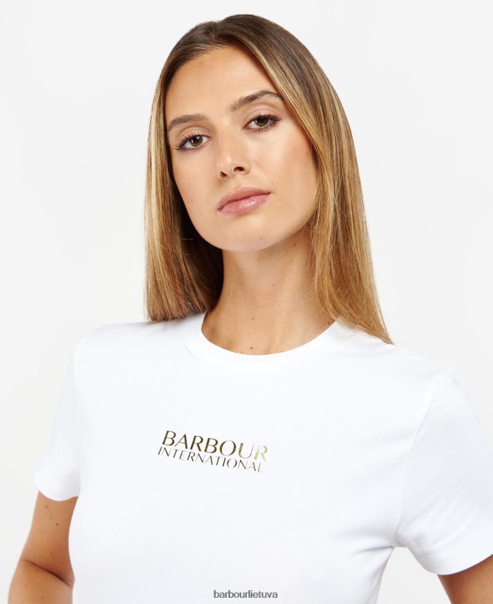 apranga Barbour Claremont marškinėliai klasikinis juodas moterys 6F6D801732