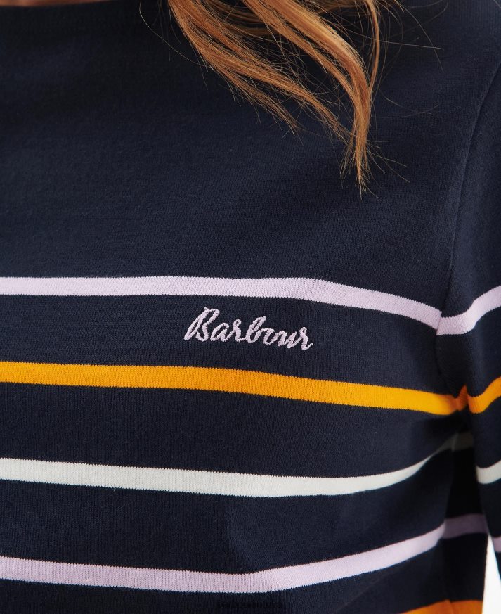 apranga Barbour Hawkins viršus jūrinė juostelė moterys 6F6D801648