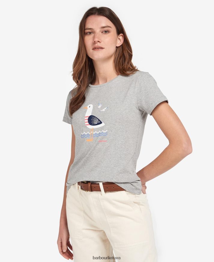 apranga Barbour Merseyside marškinėliai klasikinis laivynas moterys 6F6D801686