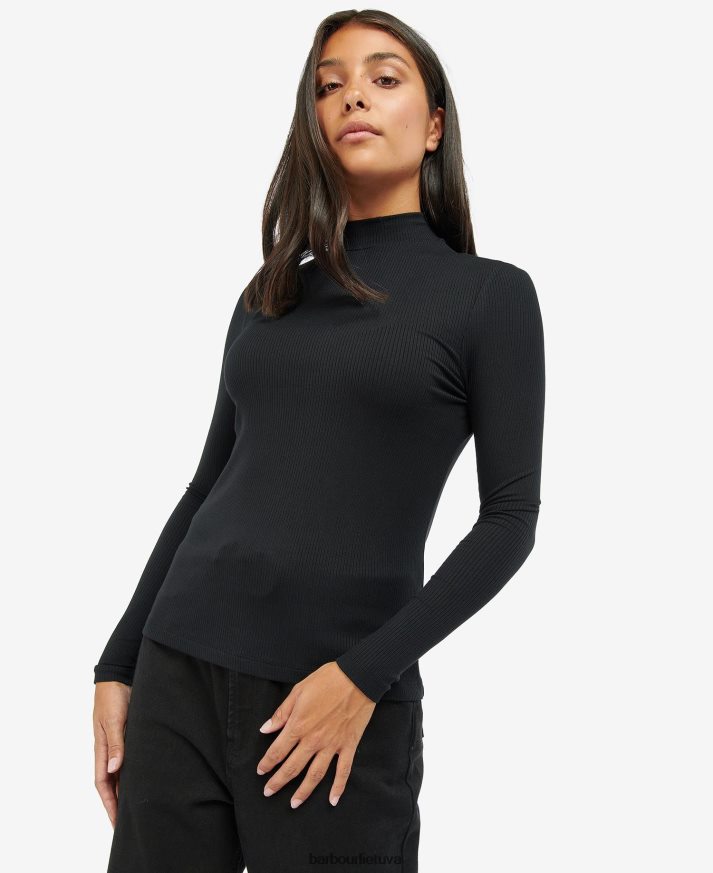 apranga Barbour Vetel viršus klasikinis juodas moterys 6F6D801708