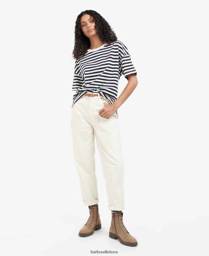 apranga Barbour adria viršus jūrinė juostelė moterys 6F6D801684