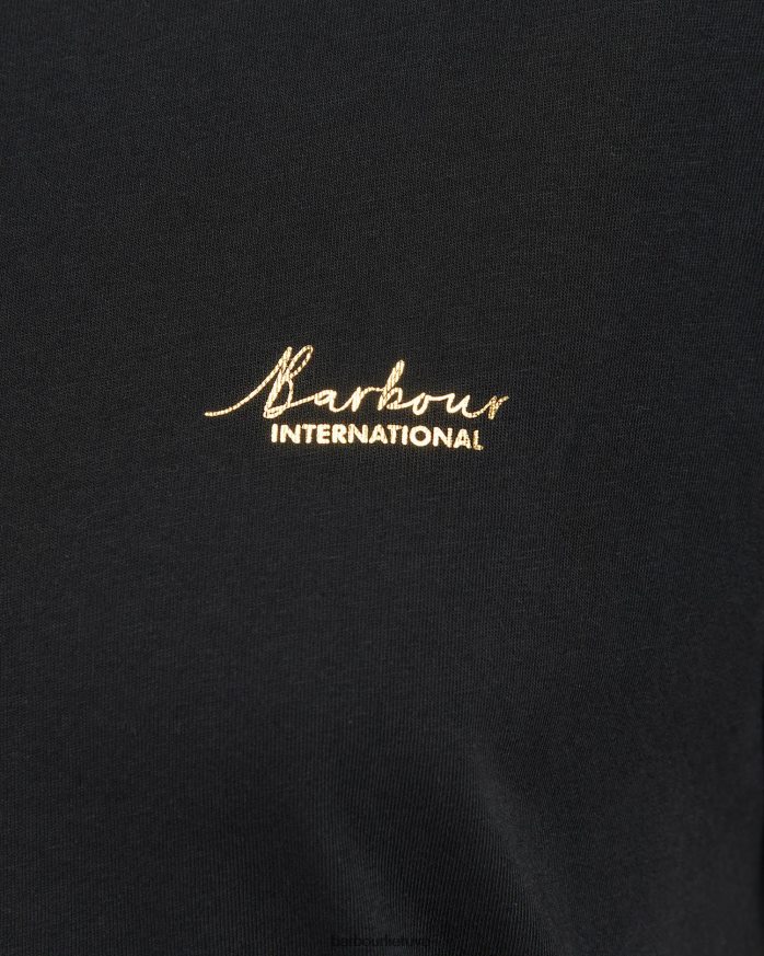 apranga Barbour alonso marškinėliai klasikinis juodas moterys 6F6D801715