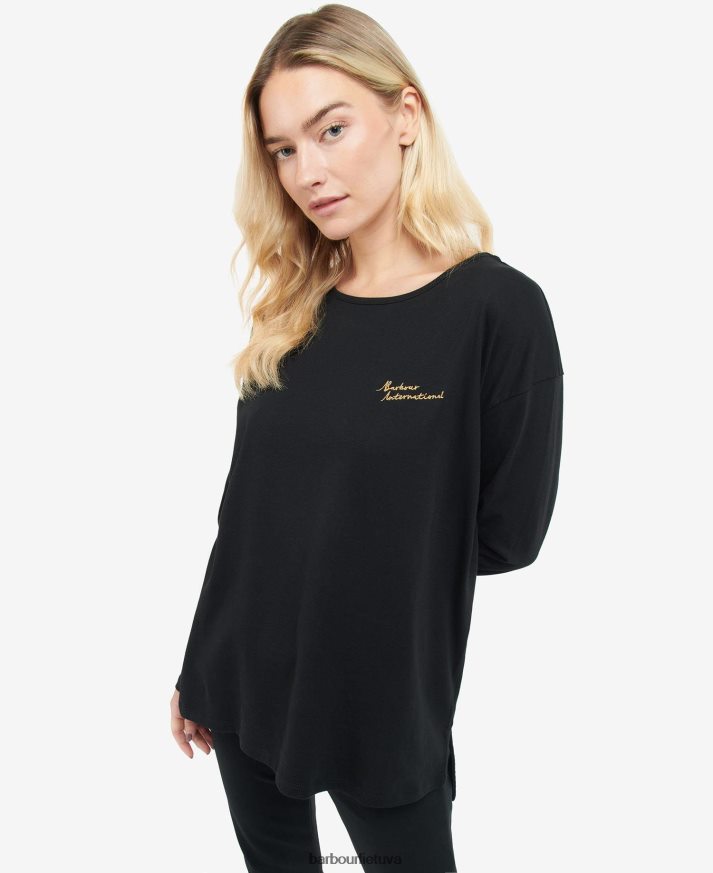 apranga Barbour autodromo viršus klasikinis juodas moterys 6F6D801731