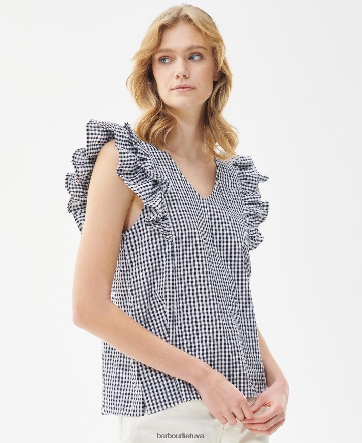 apranga Barbour erškėčio viršūnė karinio jūrų laivyno čekis moterys 6F6D801628