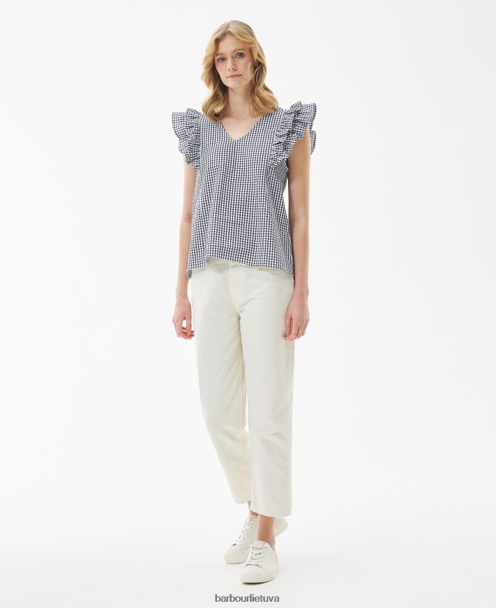 apranga Barbour erškėčio viršūnė karinio jūrų laivyno čekis moterys 6F6D801628