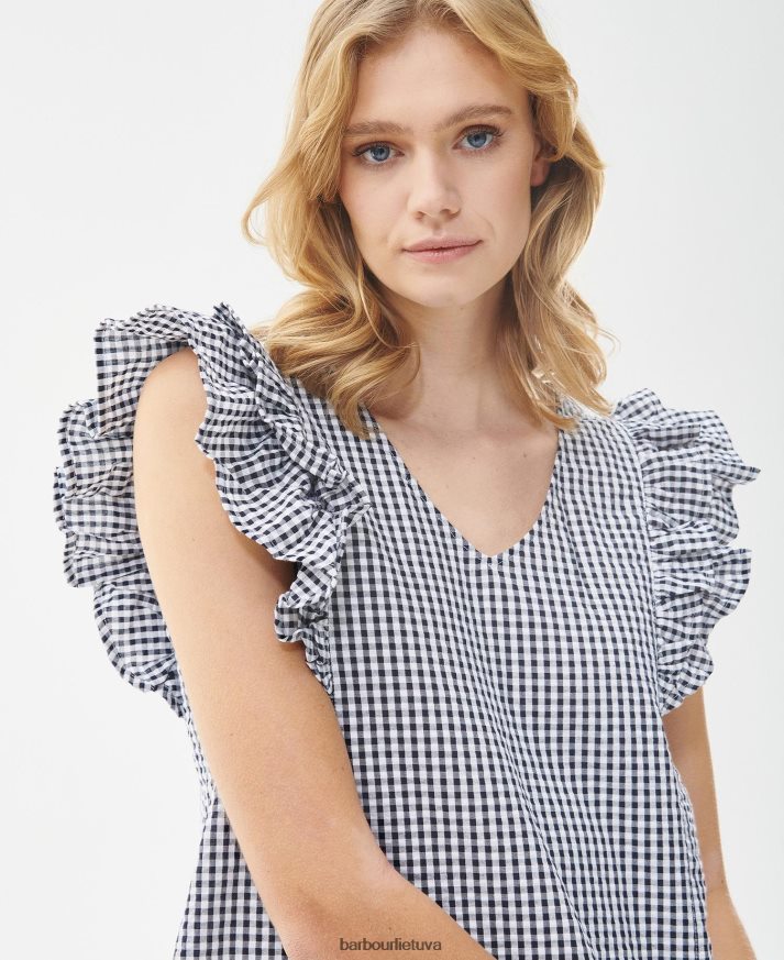 apranga Barbour erškėčio viršūnė karinio jūrų laivyno čekis moterys 6F6D801628